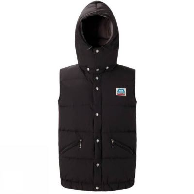 Mountain Equipment Retro Lightline - Férfi Mellény - Fekete (Magyarország YUN814657)
